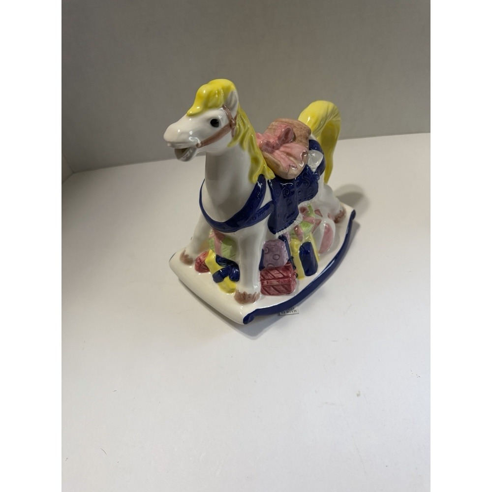 Heritage Mint Ltd Collectibles Rocking Horse Decorative Teapot Ceramic Nursery